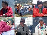 10 3 My Crew To Everest Kangshung East Face - Tashi, Ram, Purna, Kumar, Rajin, Phurba We continued over a couple of ridges and had lunch while we waited for the Tibetans to catch up. I took photos of our crew: Tibetan guide Tashi, Ram, Purna, Nepalese guide Kumar, Rajin, and Phurba.